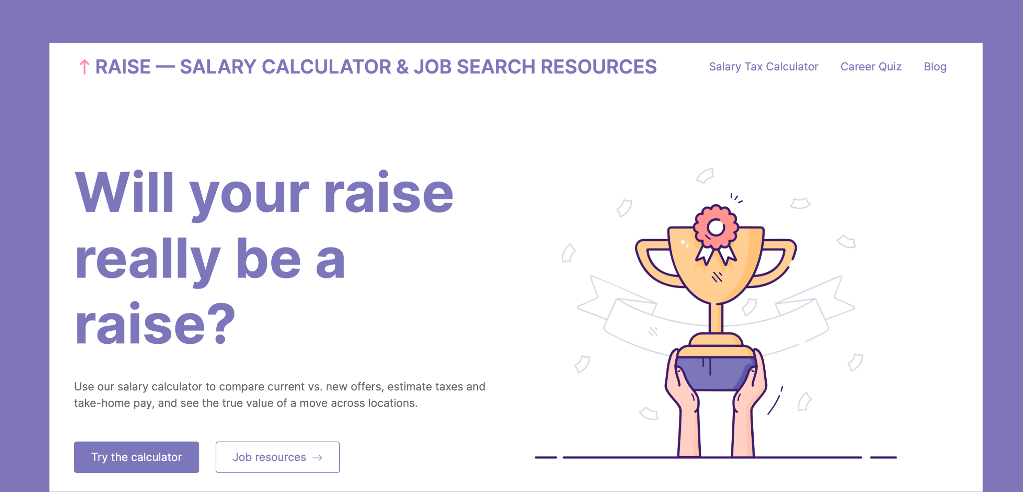 Raised Right - Salary Comparison Tool